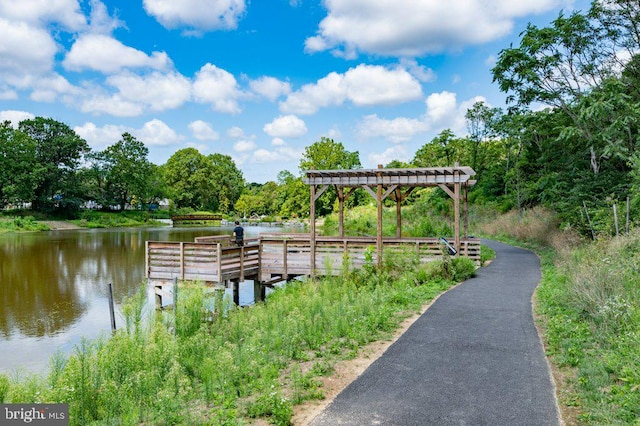 45 Arell Ct, Alexandria, VA 22304 - dock area featuring a water view