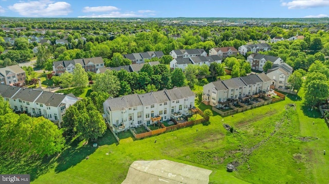 aerial perspective of suburban area