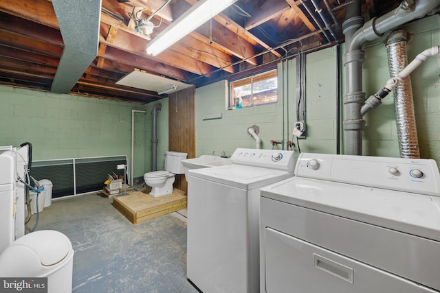 355 Agabiti Ct, Hamilton, NJ 08610 - laundry area with washing machine and clothes dryer