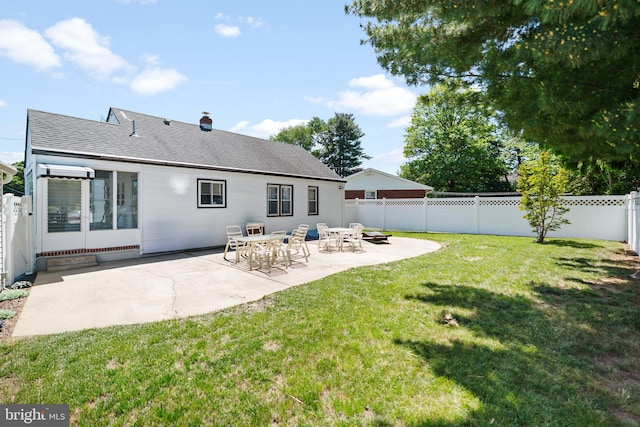 355 Agabiti Ct, Hamilton, NJ 08610 - back of house with a patio area and roof with shingles