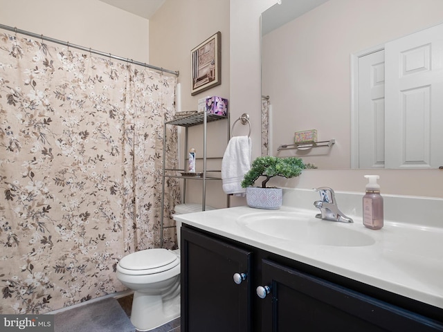 1390 Parish Ave, Claymont, DE 19703 - full bathroom with vanity, toilet, and a shower with curtain