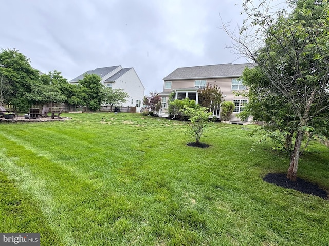 43127 Rocks Way, Leesburg, VA 20176 - view of yard with an outdoor fire pit