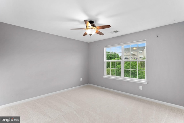 43127 Rocks Way, Leesburg, VA 20176 - spare room with ceiling fan, baseboards, and light colored carpet