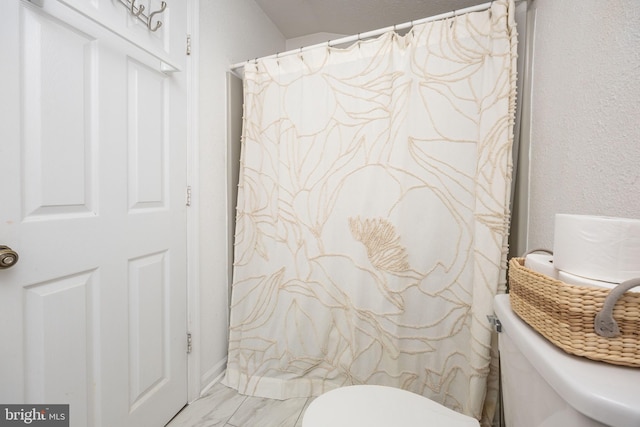 26882 Pratt Rd, Salisbury, MD 21801 - full bathroom with toilet and marble finish floors