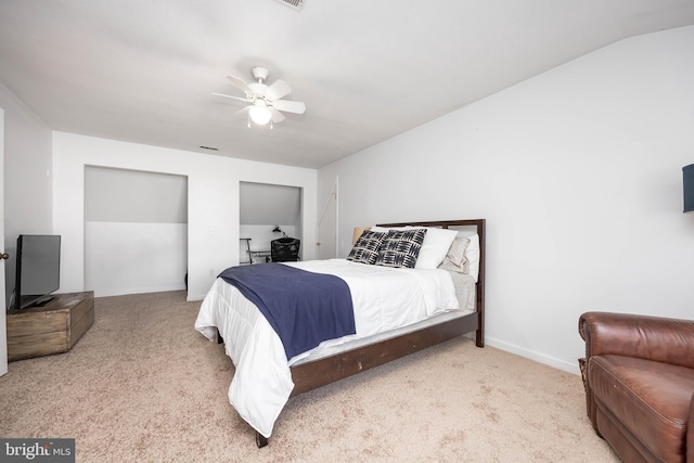 26882 Pratt Rd, Salisbury, MD 21801 - bedroom featuring carpet floors, baseboards, and a ceiling fan