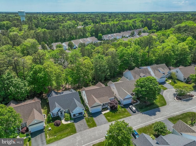 111 Central Parke E, Ocean Pines, MD 21811 - aerial perspective of suburban area featuring a heavily wooded area