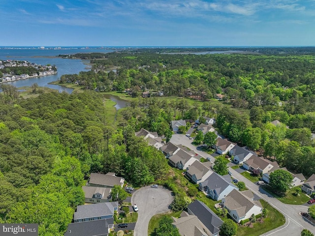 111 Central Parke E, Ocean Pines, MD 21811 - aerial view of residential area featuring a forest and a large body of water