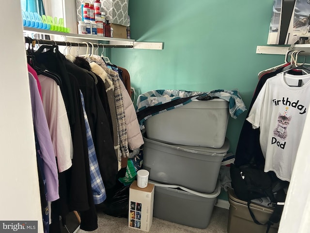 402 Market St, Marcus Hook, PA 19061 - walk in closet featuring carpet