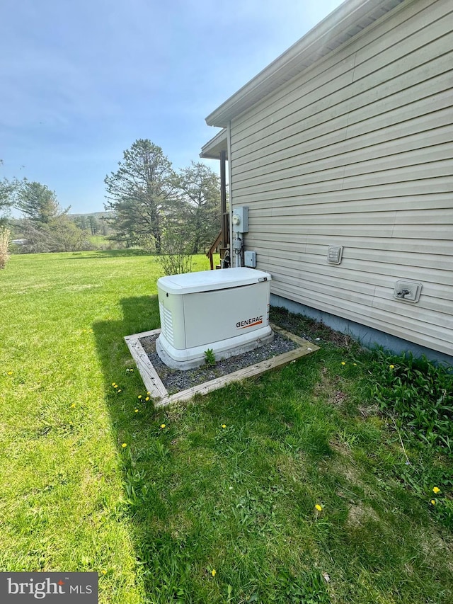 exterior view of a power unit and electric meter