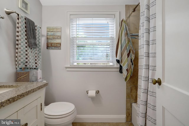 2914 6th St S, Arlington, VA 22204 - bathroom with plenty of natural light, toilet, vanity, and baseboards