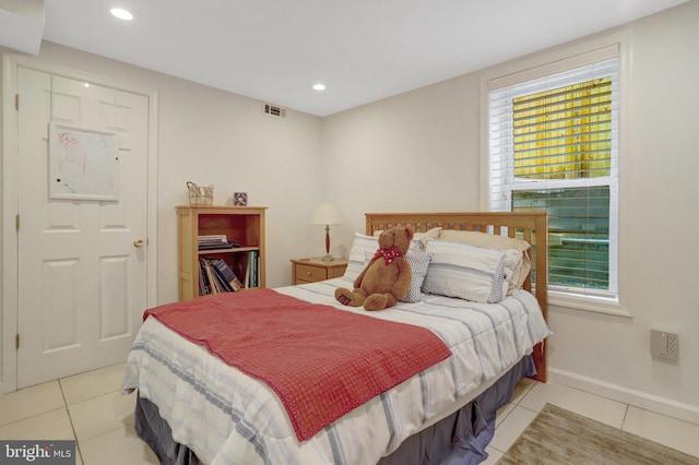 2914 6th St S, Arlington, VA 22204 - bedroom with tile patterned floors, recessed lighting, and baseboards