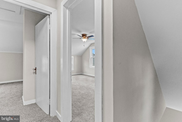 537 Baer Ave, Hanover, PA 17331 - corridor featuring carpet, baseboards, and lofted ceiling