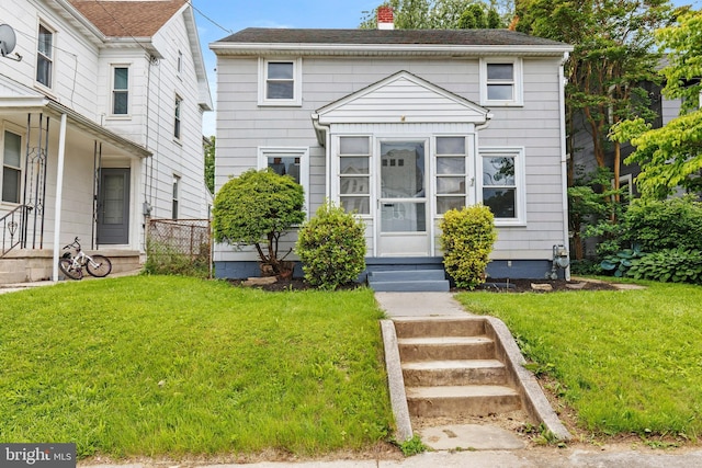 537 Baer Ave, Hanover, PA 17331 - view of front of property featuring entry steps, a front yard, and a chimney