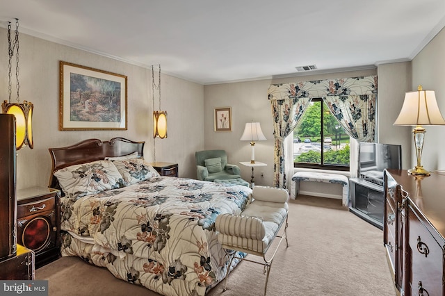 2 High Stepper Ct Unit 201, Baltimore, MD 21208 - carpeted bedroom featuring crown molding