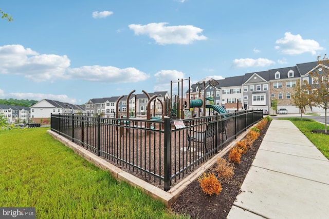 7853 Bluelick Run Rd, Baltimore, MD 21244 - communal playground featuring a residential view