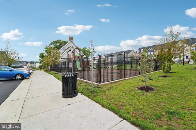 7853 Bluelick Run Rd, Baltimore, MD 21244 - community play area featuring a residential view