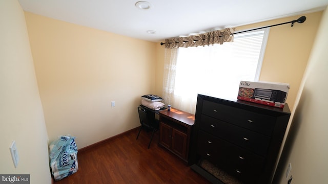 1834 Mower St, Philadelphia, PA 19152 - office with dark wood-type flooring and baseboards