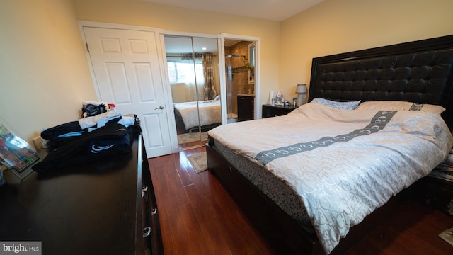 1834 Mower St, Philadelphia, PA 19152 - bedroom with dark wood-type flooring and a closet