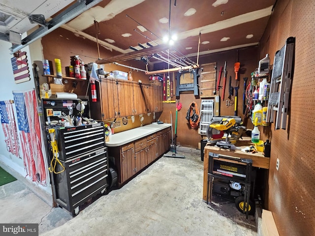 storage area featuring a garage