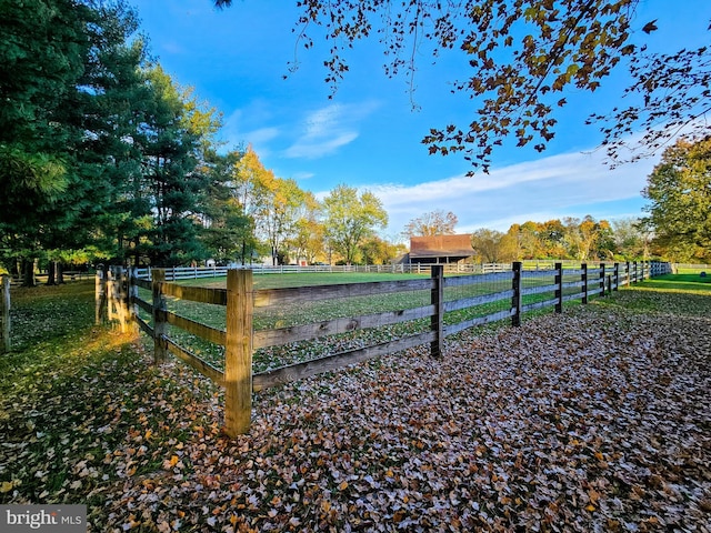 gate with a rural view and fence