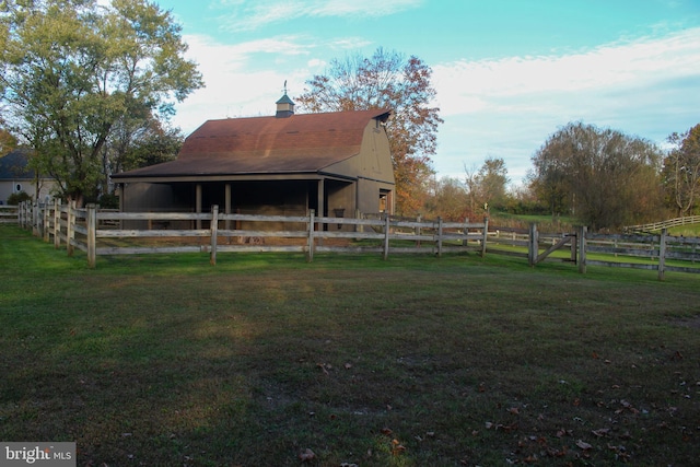 view of stable