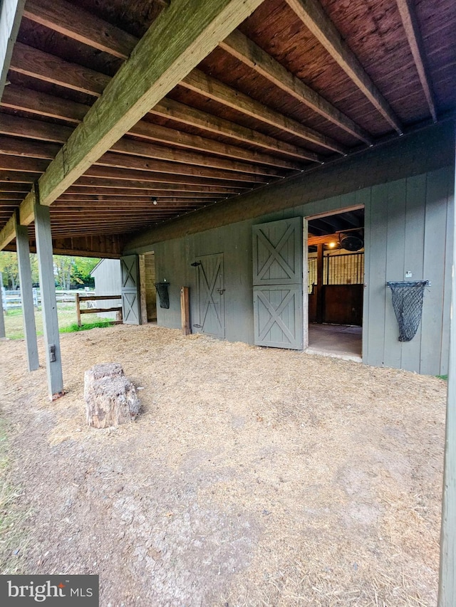 view of stable