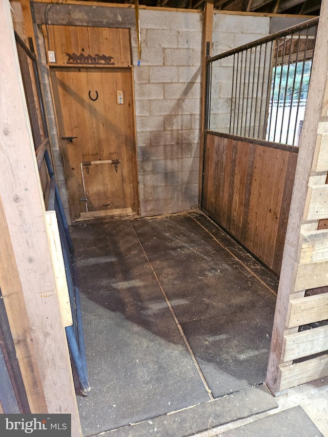 view of horse barn