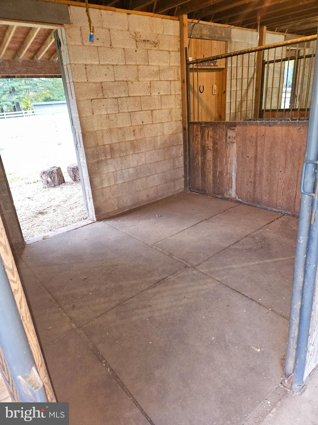 view of horse barn