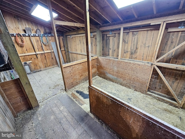 view of horse barn