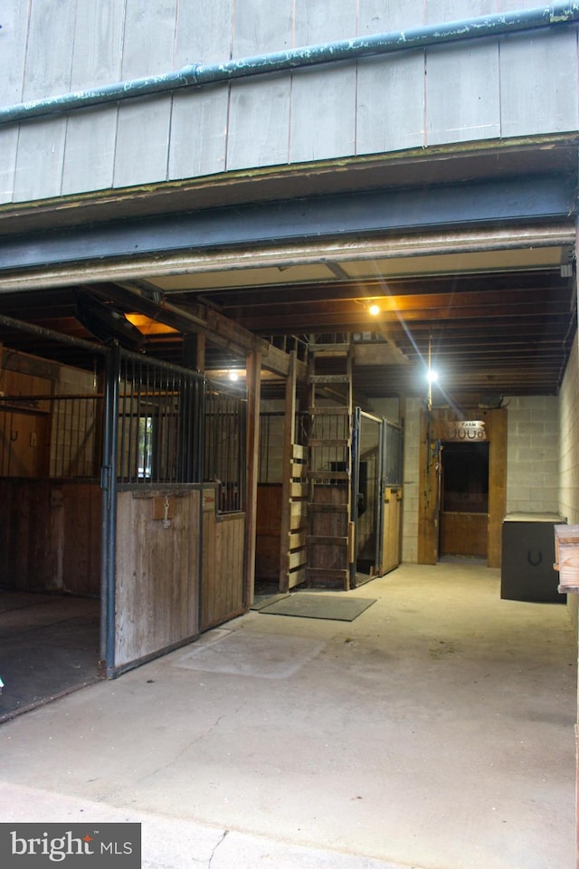 view of horse barn
