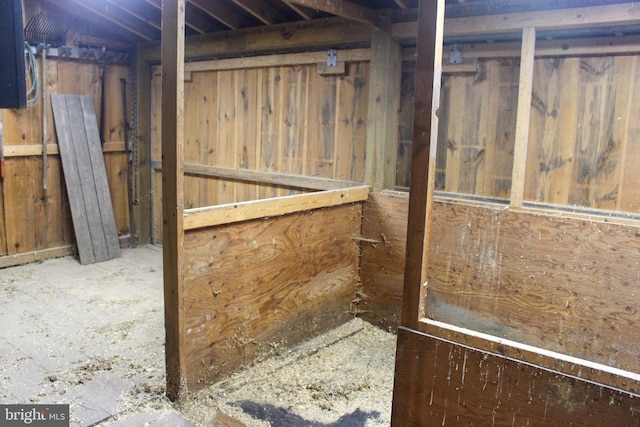 view of horse barn