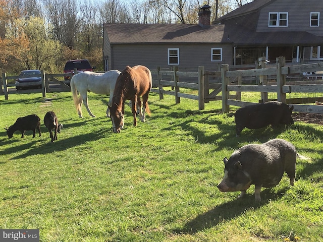 view of horse barn