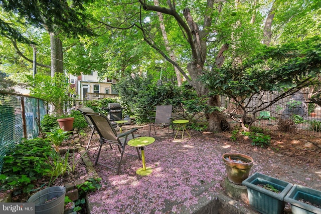 view of fenced backyard