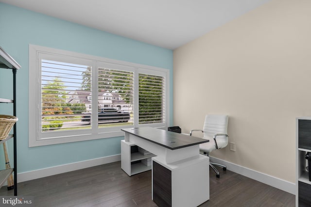 36 Boone Trl, Severna Park, MD 21146 - home office featuring dark wood finished floors and baseboards
