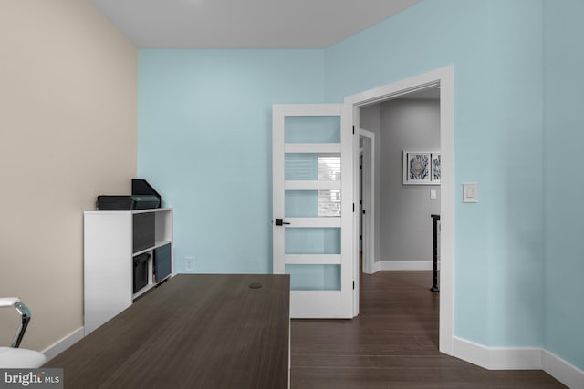 36 Boone Trl, Severna Park, MD 21146 - hall with dark wood-style floors and baseboards