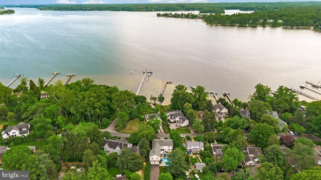 36 Boone Trl, Severna Park, MD 21146 - aerial view of residential area featuring a large body of water