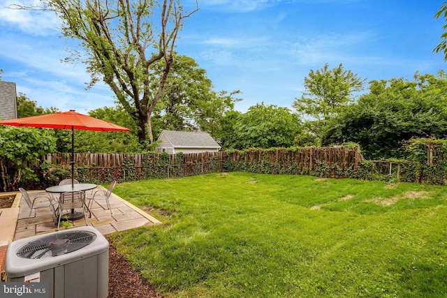 1807 N Barton St, Arlington, VA 22201 - view of yard featuring central air condition unit and a patio area