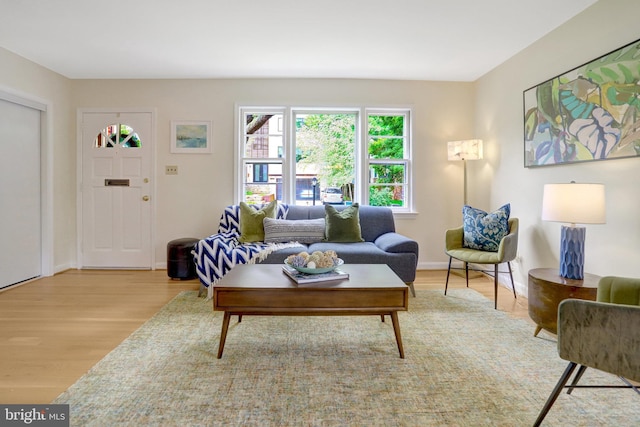 1807 N Barton St, Arlington, VA 22201 - living area featuring wood finished floors and baseboards