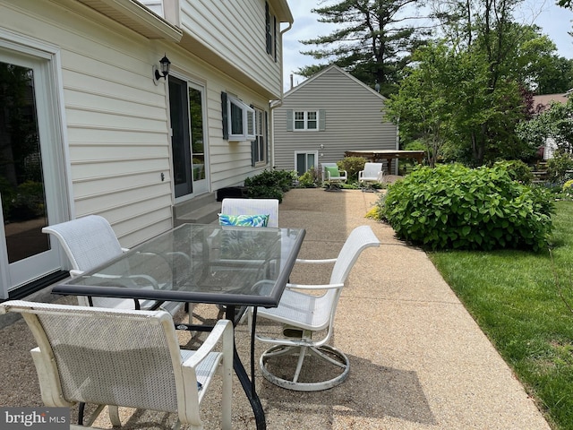 view of patio / terrace featuring outdoor dining space