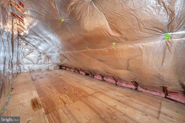 view of attic