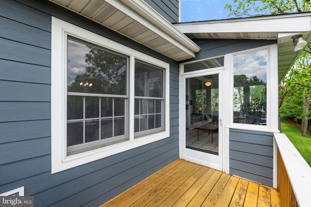 view of deck
