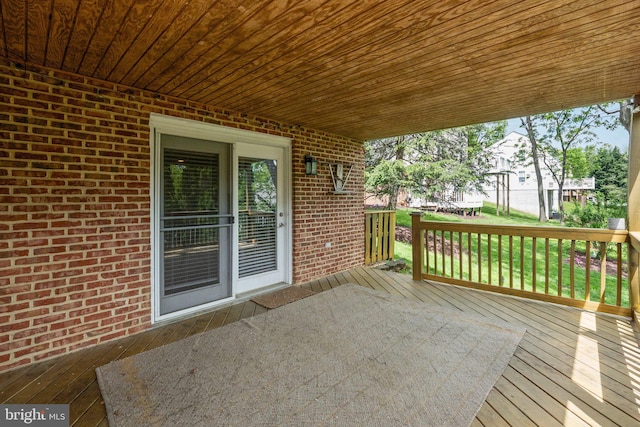 view of deck