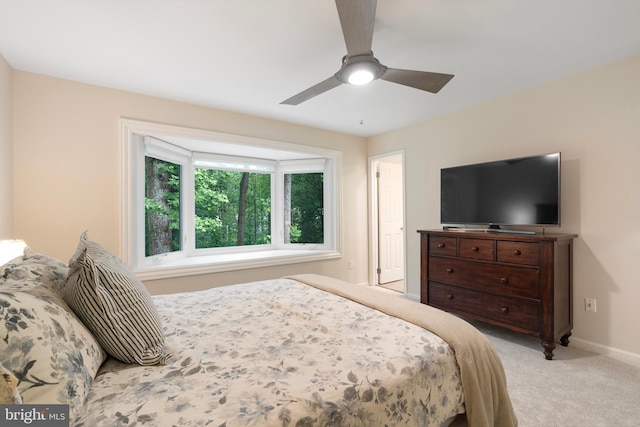 5731 Wooden Spoon Ct, Burke, VA 22015 - bedroom featuring carpet floors, baseboards, and ceiling fan