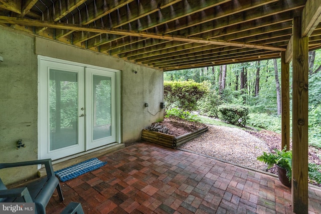 5731 Wooden Spoon Ct, Burke, VA 22015 - view of patio / terrace featuring french doors
