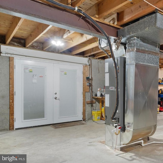 5731 Wooden Spoon Ct, Burke, VA 22015 - unfinished basement with heating unit