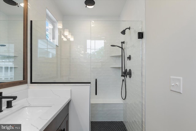 31447 Watershed Ln Unit 2, Bethany Beach, DE 19930 - bathroom with a shower stall and vanity