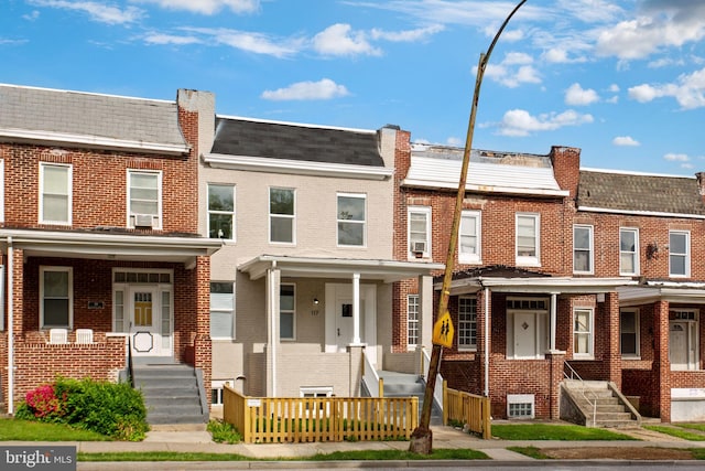 multi unit property with brick siding