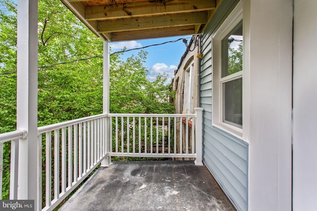 view of balcony