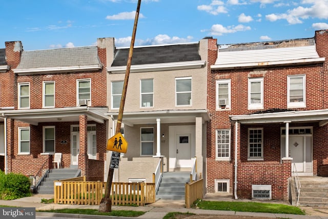 multi unit property with brick siding