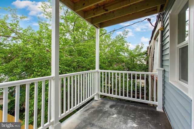 view of balcony